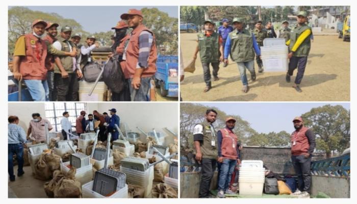 ভোটের প্রস্তুতিতে কুমিল্লা প্রস্তুত ১ হাজার ৪৯১ কেন্দ্রে পৌঁছাচ্ছে ব্যালট ও সরঞ্জাম